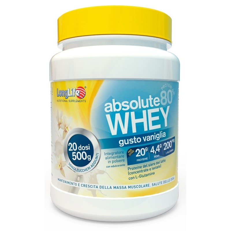 Longlife absolute whey vaniglia 500 g Longlife absolute whey vaniglia 500 g