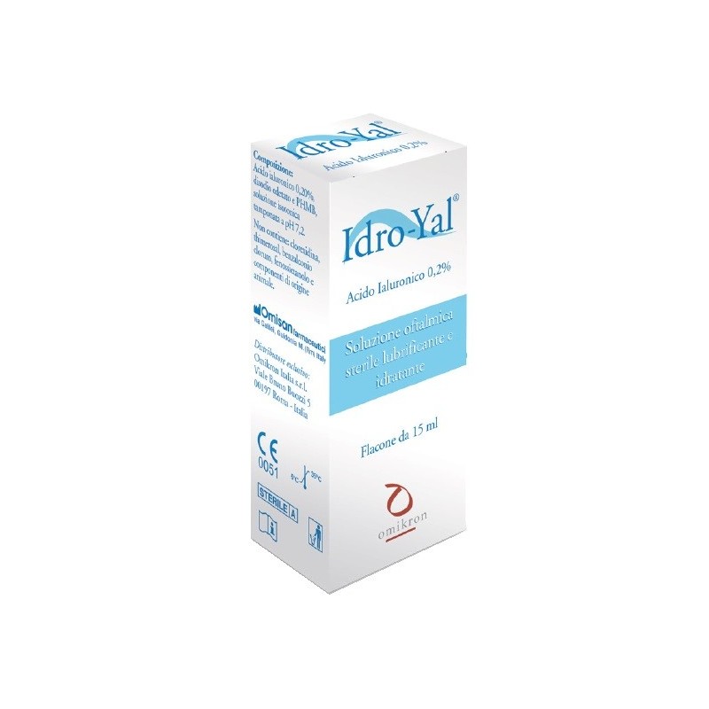 Idro-yal soluzione oftalmica lubrificante idratante acito ialuronico 0,2% 15 ml Idro-yal soluzione oftalmica lubrificante idratante acito ialuronico 0,2% 15 ml