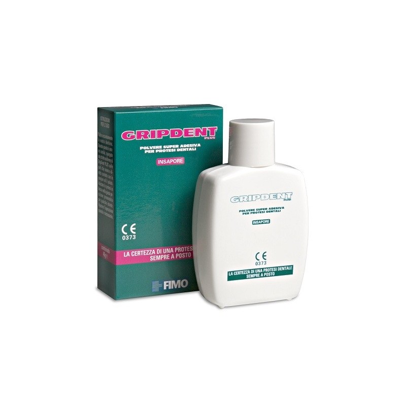 Gripdent plus polvere super adesiva per protesi dentali 40 g Gripdent plus polvere super adesiva per protesi dentali 40 g