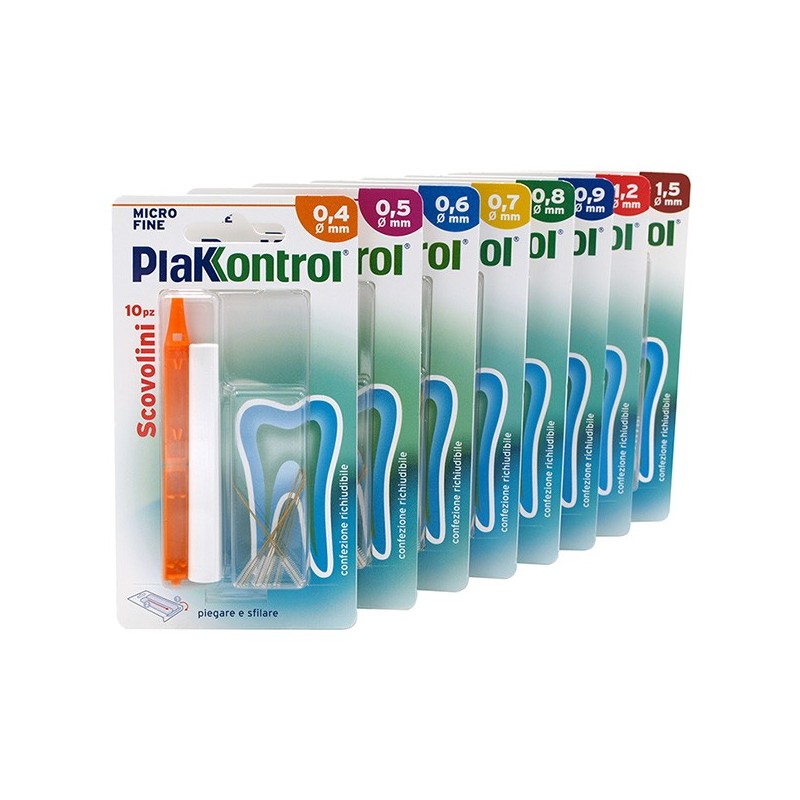 Plakkontrol minigrip scovolino 0,8 mm 10 pezzi