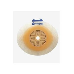 Placca per ileostomia e colostomia sistema a 2 pezzi sensuraclick convex light foro ritaglibile 15-33 mm flangia 50 mm5 pezzi