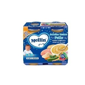 Mellin baby cena completa pollo verdure 2 pezzi 200 g