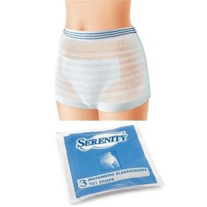 Mutandina elastica rettangolare a rete serenity xl 3 pezzi