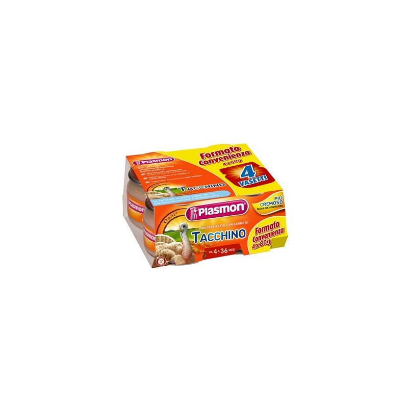 Plasmon omogeneizzato tacchino 4 x 80 g con gift