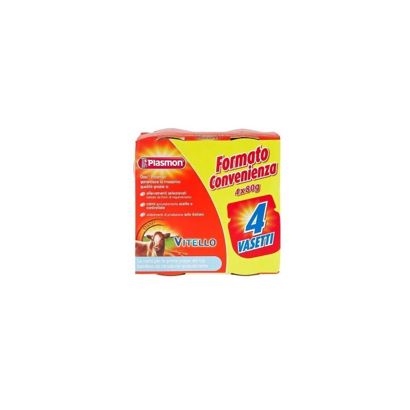 Plasmon omogeneizzato vitello 4 x 80 g