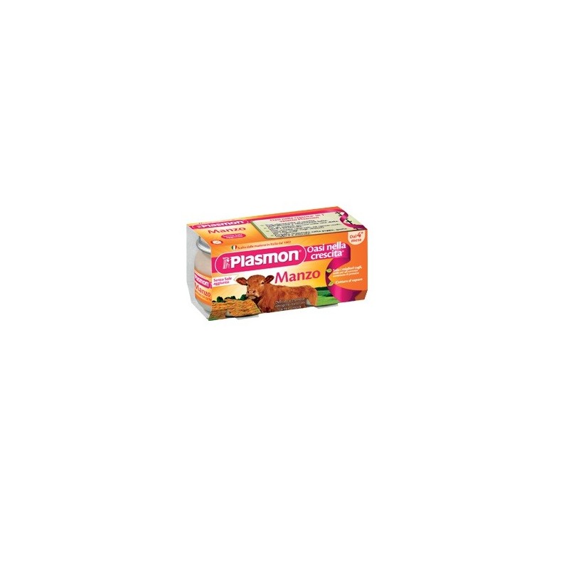 Plasmon omogeneizzato manzo 4 x 80 g