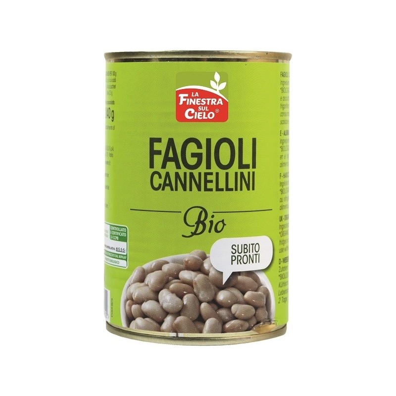 Fagioli cannellini pronti bio 400 g Fagioli cannellini pronti bio 400 g