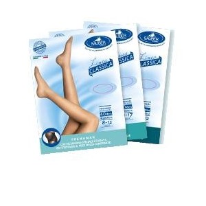 Sauber collant 70 denari premaman maglia microrete nero 5 linea classica