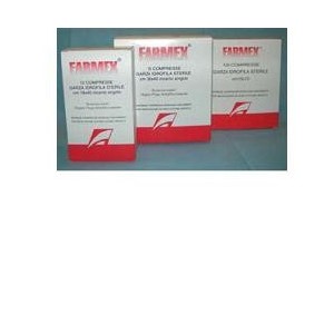 Garza compressa idrofila farmex 20fili 18x40cm 12 pezzi