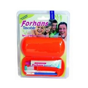 Forhans travel kit tascabile composto da spazzolino da viaggio + forhans special pasta dentifricia tubetto 12,5 ml