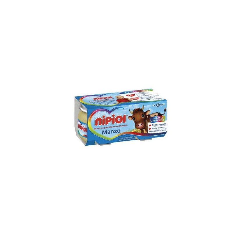 Nipiol omogeneizzato manzo 120 g 2 pezzi