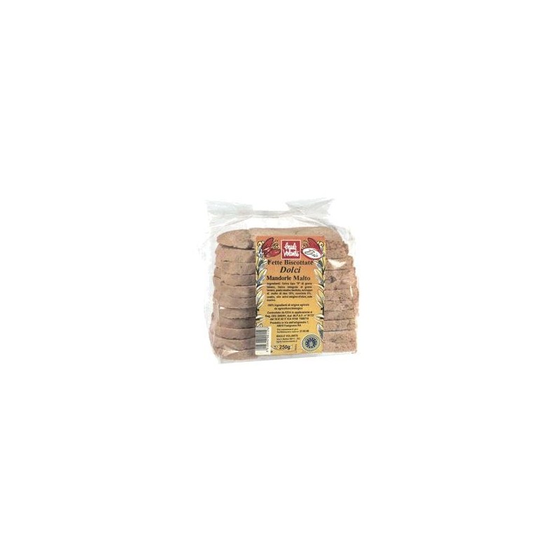 Fette biscottate dolci mandorla malto 250 g