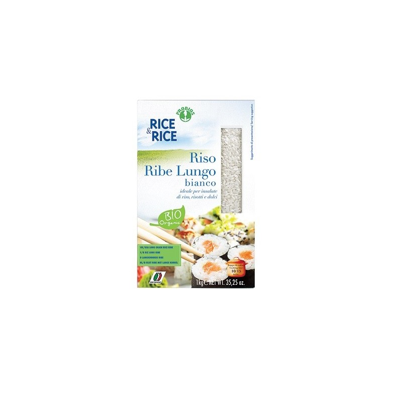 Rice&rice riso lungo ribe bianco 1 kg