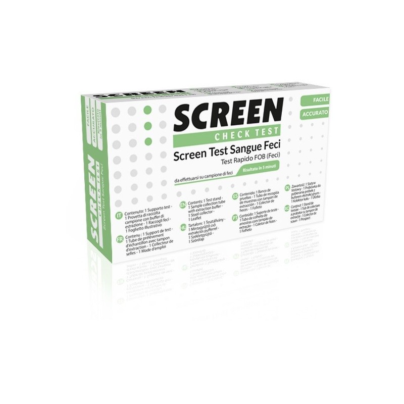 Screen test rapido presenza di sangue occulto nelle feci screen test fob
