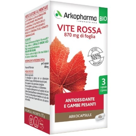 Arko capsule vite rossa bio 45 capsule