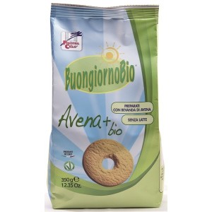 Fsc buongiornobio biscotti all'avena+ bio vegan senza latte350 g