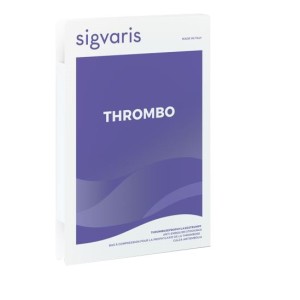 Sigvaris thrombo monocollant lungo punta aperta bianco l