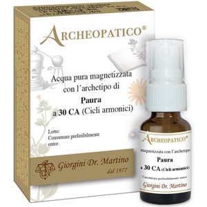 Archeopatico acqua pura magnetizzata con archetipo paura a 30 cicli armonici 10 ml