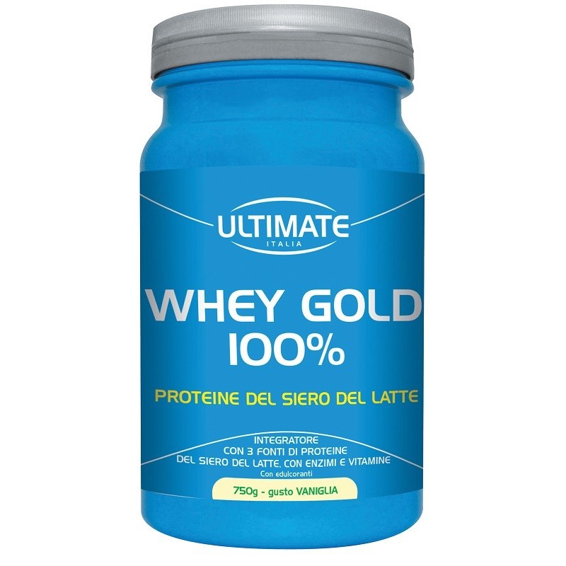 Ultimate whey gold 100 % vaniglia 750 g Ultimate whey gold 100 % vaniglia 750 g