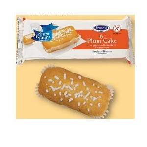 Bononia plumcake con granella di zucchero senza glutine 6 x37 g