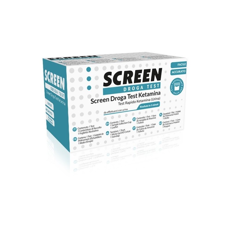 Screen droga test ketamina test antidroga con contenitore urina