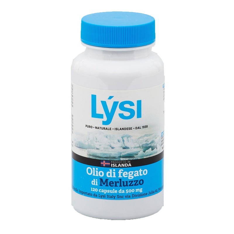 Lysi olio fegato merluzzo 120 capsule Lysi olio fegato merluzzo 120 capsule