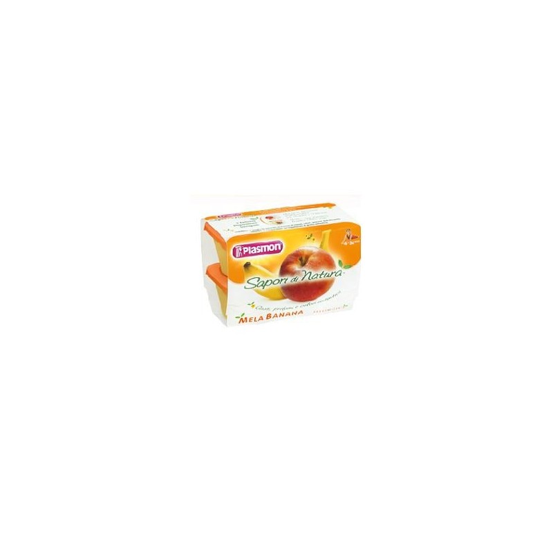Plasmon sapori di natura omogeneizzato mela e banana 100 g x4 pezzi