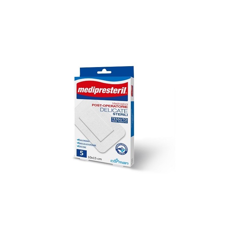 Medicazione post operatoria medipresteril delicata tnt 10x25cm 3 pezzi