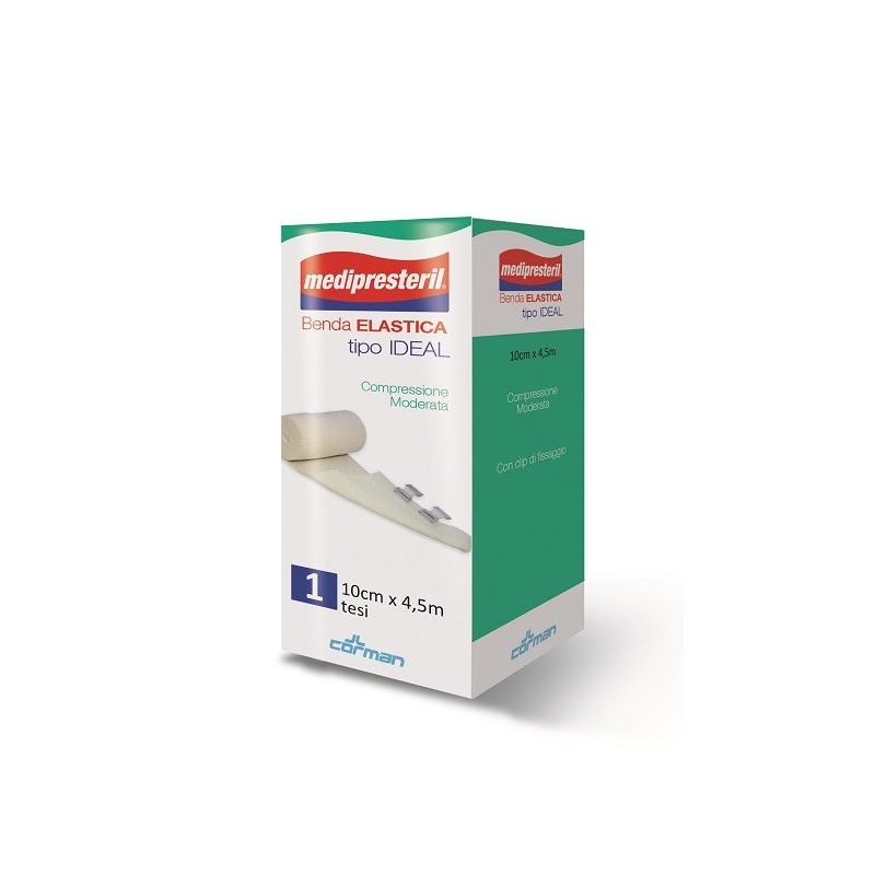 Benda elastica medipresteril ideal compressione moderata m4,5x10cm tesi Benda elastica medipresteril ideal compressione moderata m4,5x10cm tesi