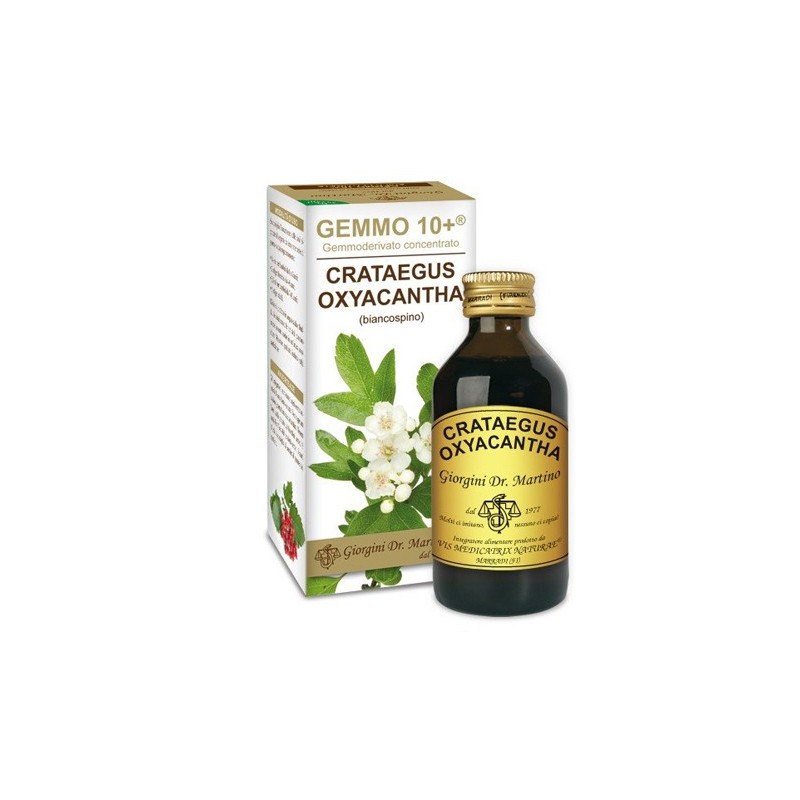 Gemmo 10+ biancospino liquido analcolico 100 ml Gemmo 10+ biancospino liquido analcolico 100 ml