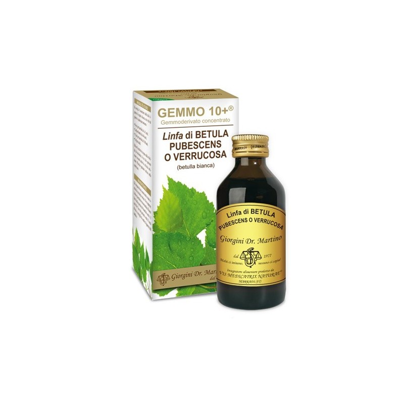 Gemmo 10+ betulla b linfa 100 ml liquido analcolico
