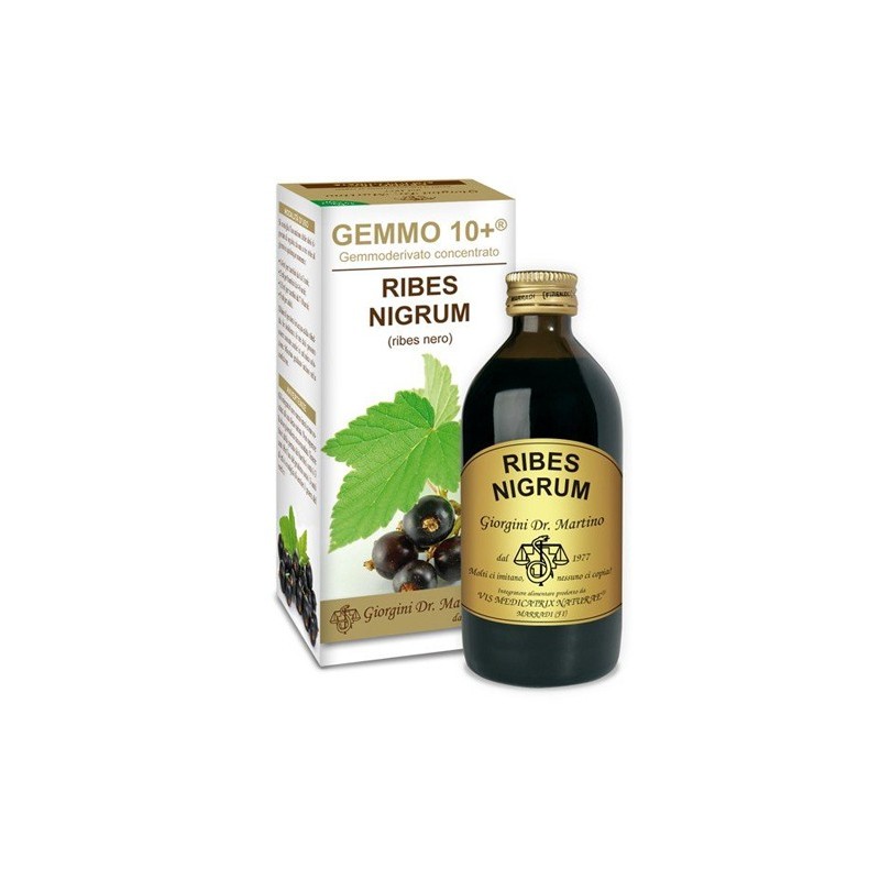 Gemmo 10+ ribes nero 200 ml liquido analcolico