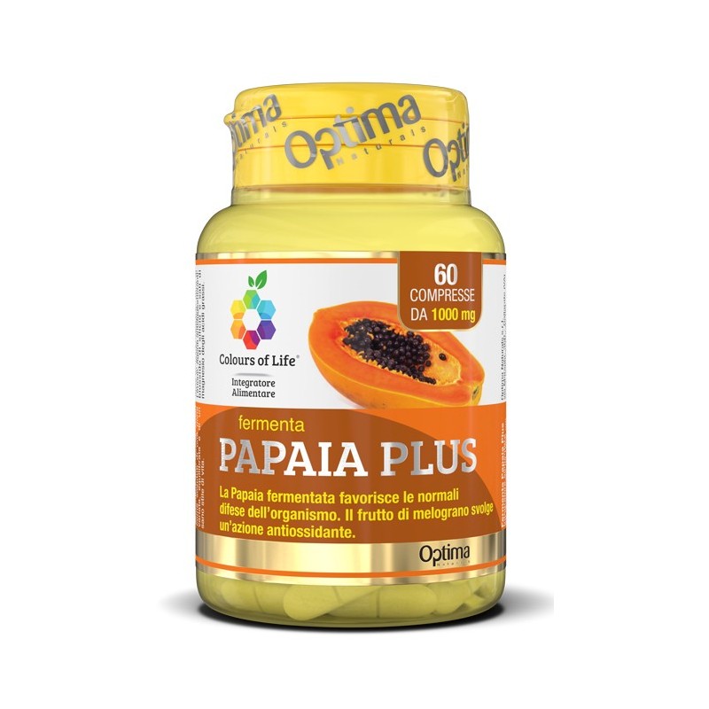 Colours of life fermenta papaia plus 60 compresse 1000 mg