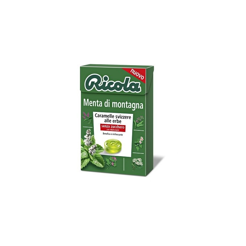 Ricola menta di montagna senza zucchero 50 g