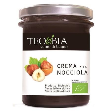 Teo&bia-crema alla nocciola bio senza latte 212 g