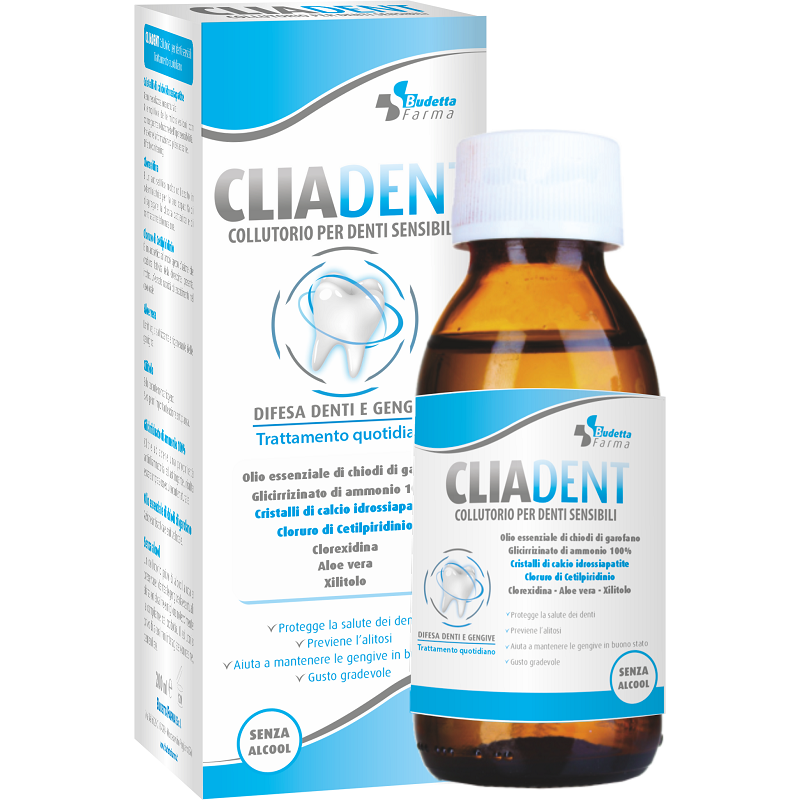 Cliadent collutorio denti sensibili 200 ml Cliadent collutorio denti sensibili 200 ml
