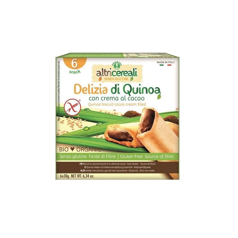 Altricereali delizia quinoa con crema di cacao bio 180 g