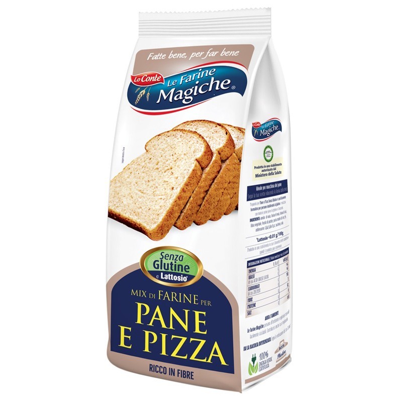 Ipafood mix per pane e pizza senza glutine 500 g Ipafood mix per pane e pizza senza glutine 500 g