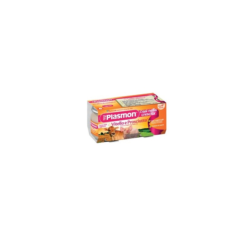 Plasmon omogeneizzato vitello - prosciutto 4 x 80 g
