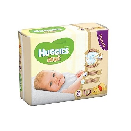 Pannolino huggies extra care bebe' base 2 24 pezzi