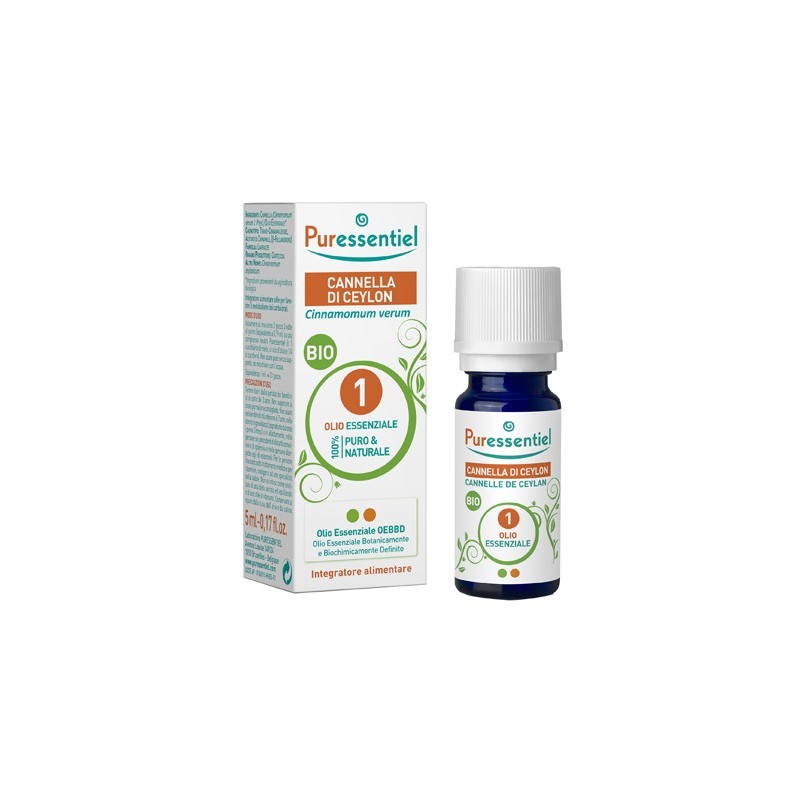 Puressentiel cannella ceylon olio essenziale bio 5 ml