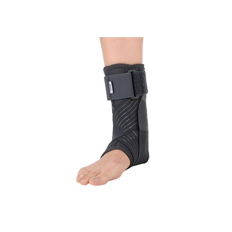 Cavigliera stabilizzante con bendaggio a 8 funzionale grigiomedium