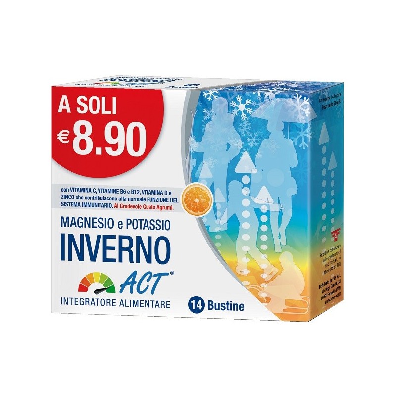 Magnesio e potassio inverno act 14 bustine
