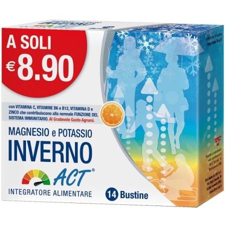 Magnesio e potassio inverno act 14 bustine