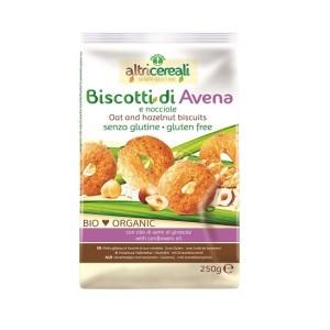 Altricereali biscotti all'avena/nocciole bio 250 g