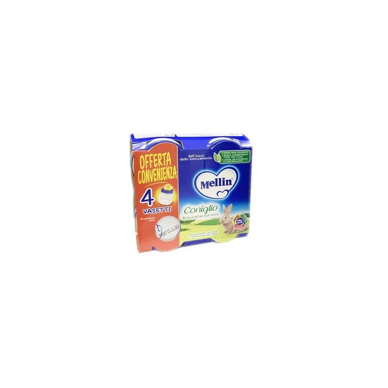 Mellin omogeneizzato coniglio 4x80 g Mellin omogeneizzato coniglio 4x80 g