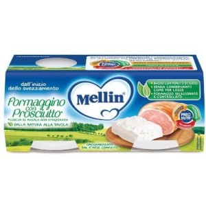 Mellin baby formaggino con prosciutto 2 x 80 g