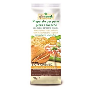 Altricereali preparato per pane pizza e focacce con grano saraceno e sorgo 500 g senza uova