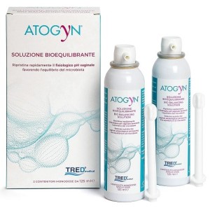 Atogyn dispositivo igiene vaginale e ripristino ph fisiologico bag on valve 2 pezzi da 125ml
