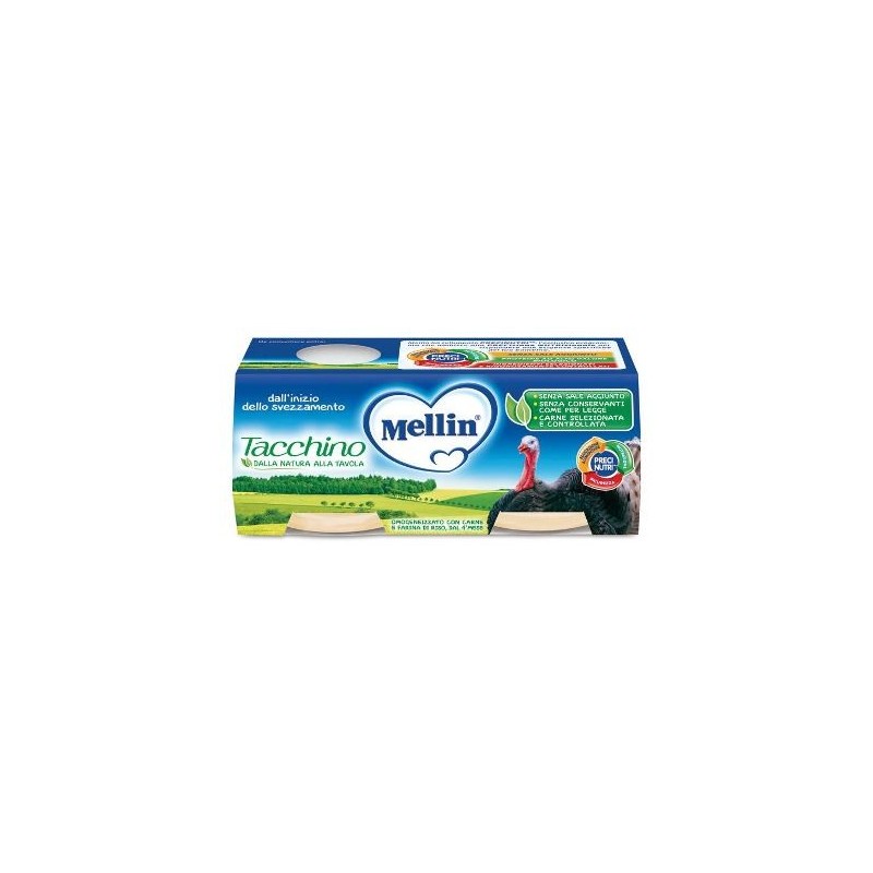 Mellin omogeneizzato tacchino 2 x 80 g